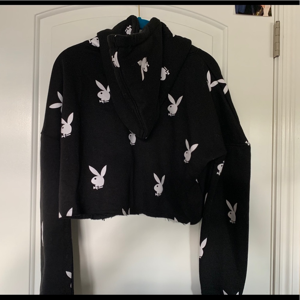 Playboy Crop Hoodie